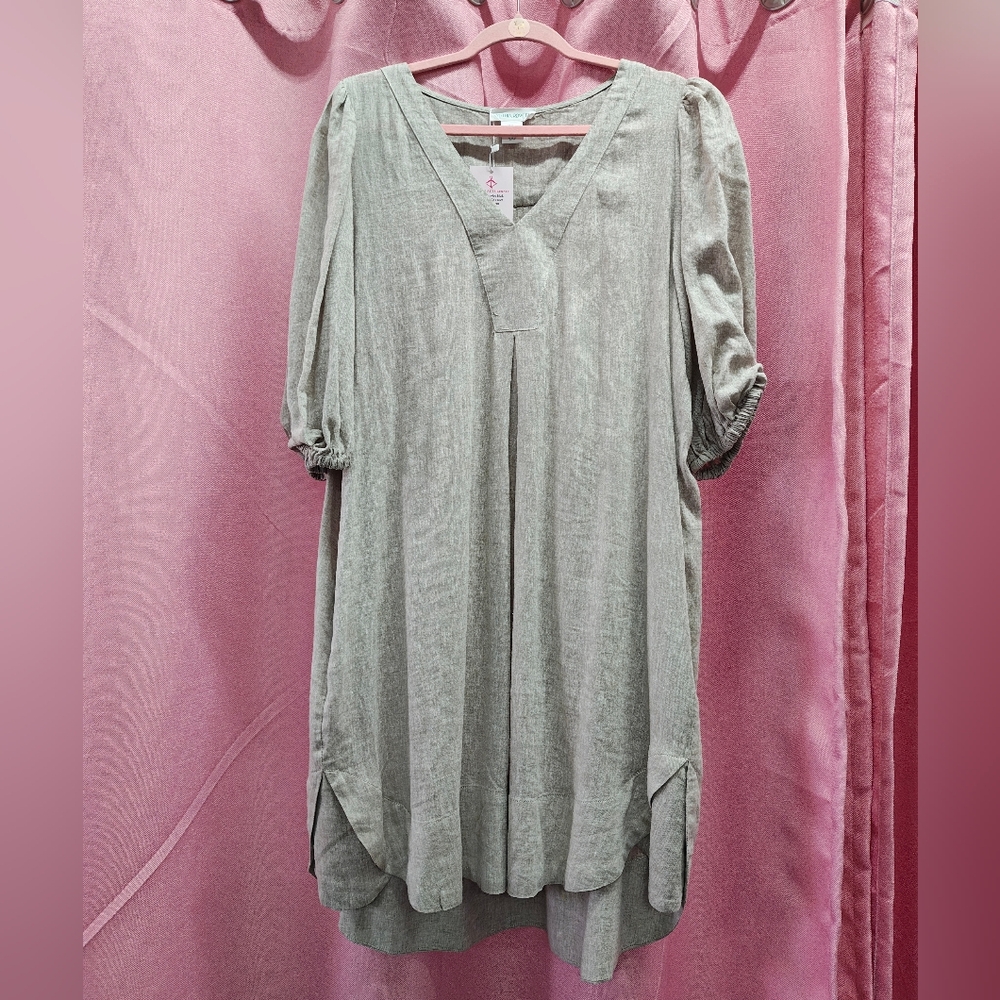 Cynthia Rowley Tan Linen Blend Dress Sz. XL